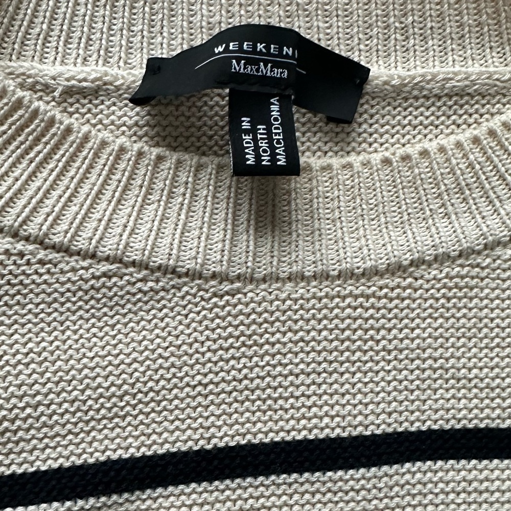 Weekend MaxMara Caserta Marinière Sweater size M - Picture 9 of 10